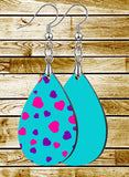 Hearts in Two Colors Teardrop SpectraLuxe Dangle Earrings