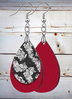 Leather & Lace Teardrop SpectraLuxe Dangle Earrings