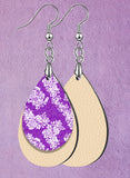 Leather & Lace Teardrop SpectraLuxe Dangle Earrings