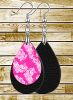 Leather & Lace Teardrop SpectraLuxe Dangle Earrings