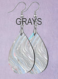 Multicolored Marble Teardrop SpectraLuxe Dangle Earrings