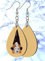 Halloween Gnomes Teardrop SpectraLuxe Dangle Earrings