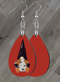 Halloween Gnomes Teardrop SpectraLuxe Dangle Earrings