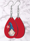 Independence Gnomes Teardrop SpectraLuxe Dangle Earrings