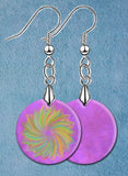 Matchless Mandalas Round LumaShell Earrings