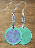 Matchless Mandalas Round LumaShell Earrings