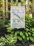 Birds of the Garden Flag 12"x18" Linen Flag