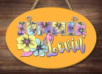 Aloha Summer Oval Ceramic Wall Decor