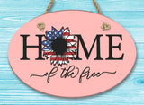 Americana Oval Ceramic Wall Decor