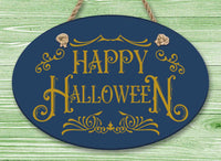 Halloween Oval Ceramic Wall Decor