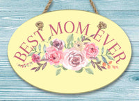 Mom Oval Ceramic Wall Decor