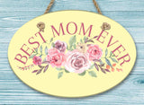 Mom Oval Ceramic Wall Decor