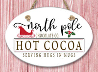 North Pole Inc. Oval Ceramic Wall Decor