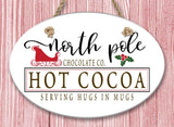 North Pole Inc. Oval Ceramic Wall Decor