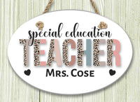 Teacher Oval Ceramic Wall Decor