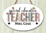 Teacher Oval Ceramic Wall Decor