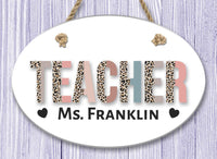 Teacher Oval Ceramic Wall Decor