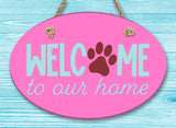 Welcome To Our Home Oval Ceramic Wall Decor