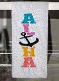 Aloha Summer Personalized Hand Towel