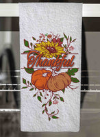 Fall Floral Personalized Hand Towel