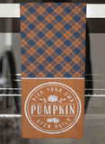 Fall Plaid Personalized Hand Towel