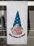 Independence Gnome Personalized Hand Towel