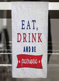 Patriotic America Personalized Hand Towel