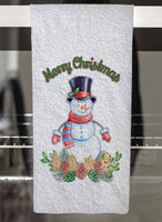 Sprinkles The Snowman Personalized Hand Towel