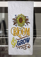 Sunflower Blues Hand Towel