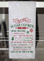 Christmas Recipes Personalized Hand Towel