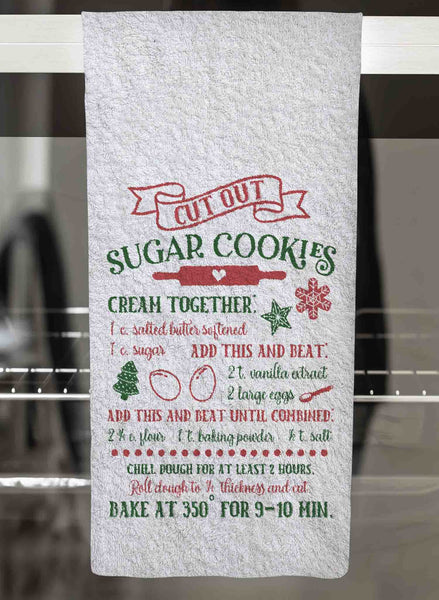 Christmas Recipes Personalized Hand Towel