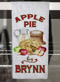 Apple Pie Personalized Hand Towel