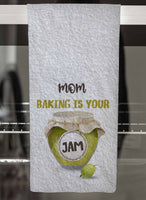 Baking is Your Jam Personalized Hand Towel
