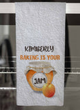 Baking is Your Jam Personalized Hand Towel