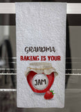 Baking is Your Jam Personalized Hand Towel