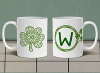 Shamrock Mandala Personalized Coffee Mug