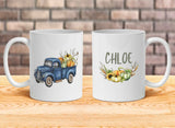 Pumpkin Truck Personalized Coffee Mug