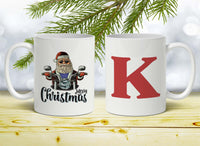 Biker Santa Personalized Coffee Mug