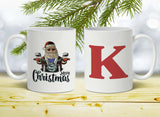 Biker Santa Personalized Coffee Mug