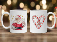 Candy Cane Wishes Personalized Coffee Mug