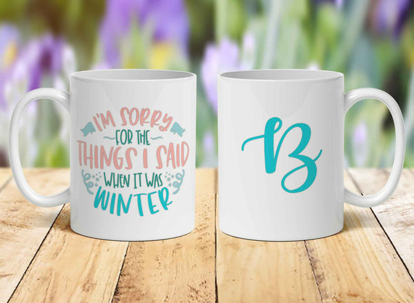 Side Splitting Spring Personalized Coffee Mug