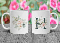 Spring Floral Personalized Coffee Mug