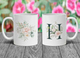 Spring Floral Personalized Coffee Mug