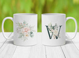 Spring Floral Personalized Coffee Mug