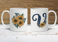 Sunflower Meadows Personalized Coffee Mug