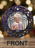 Photo Personalized Round Porcelain Ornament