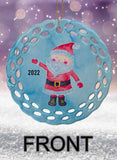 Peppermint Pals Personalized Round Porcelain Ornament