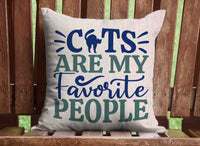 It's The Cat's Home Throw Pillow Cover