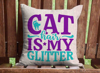 It's The Cat's Home Throw Pillow Cover