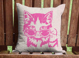 Cool Cat Throw Pillow Cover